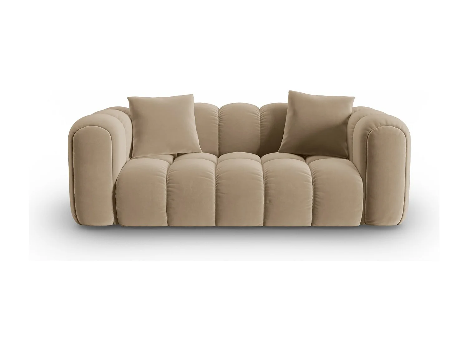 CXL by Christian Lacroix - Sofa, "Clotilde" 2 miejsca welur, piasek - 208x94x70cm