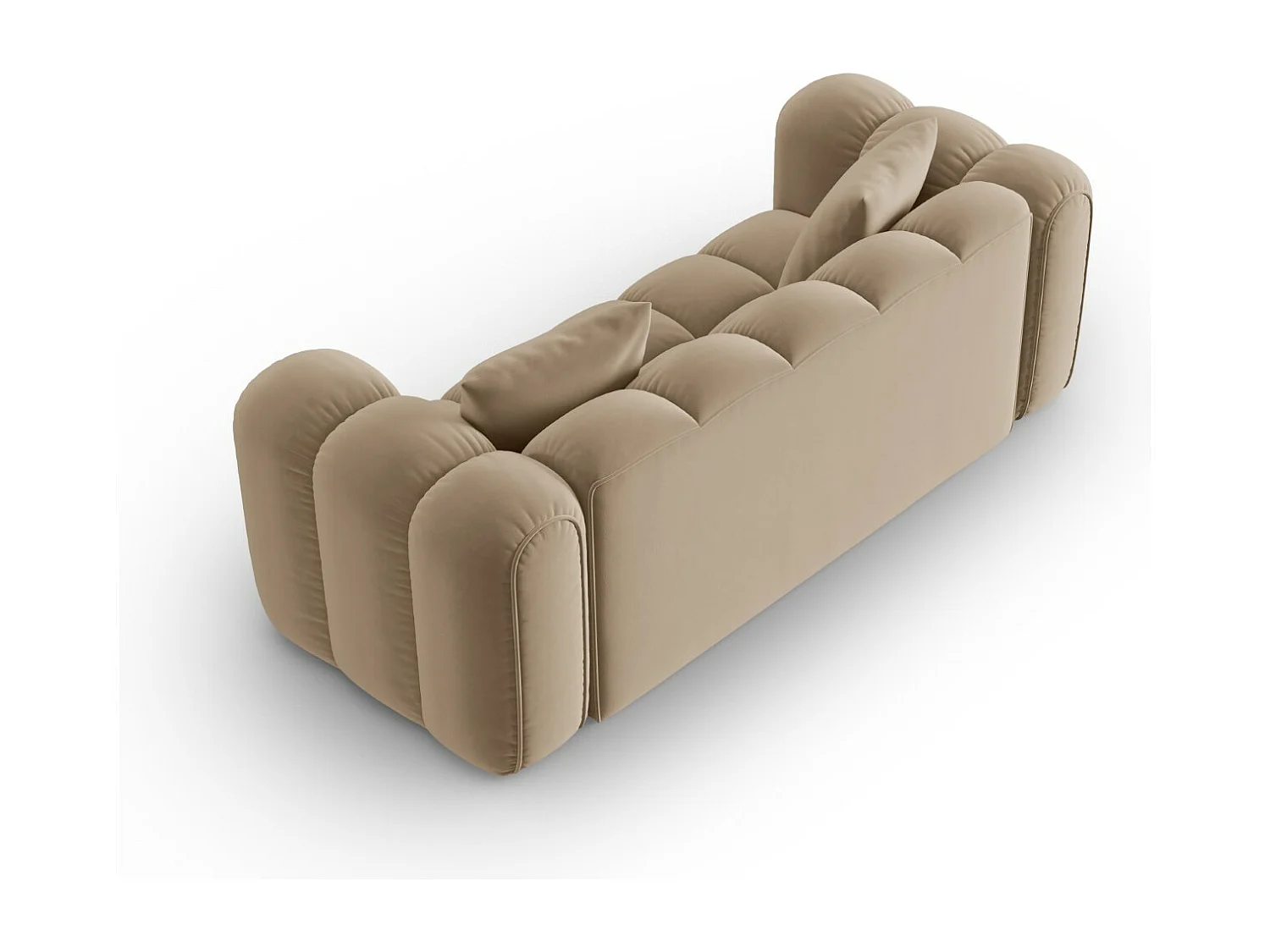 CXL by Christian Lacroix - Sofa, "Clotilde" 2 miejsca welur, piasek - 208x94x70cm