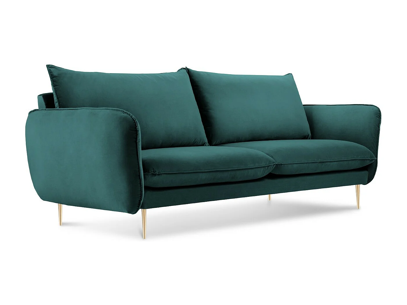 Cosmopolitan Design - Bank "Vienna" 2 zitplaatsen, Flueel, Olie - 160x92x95cm