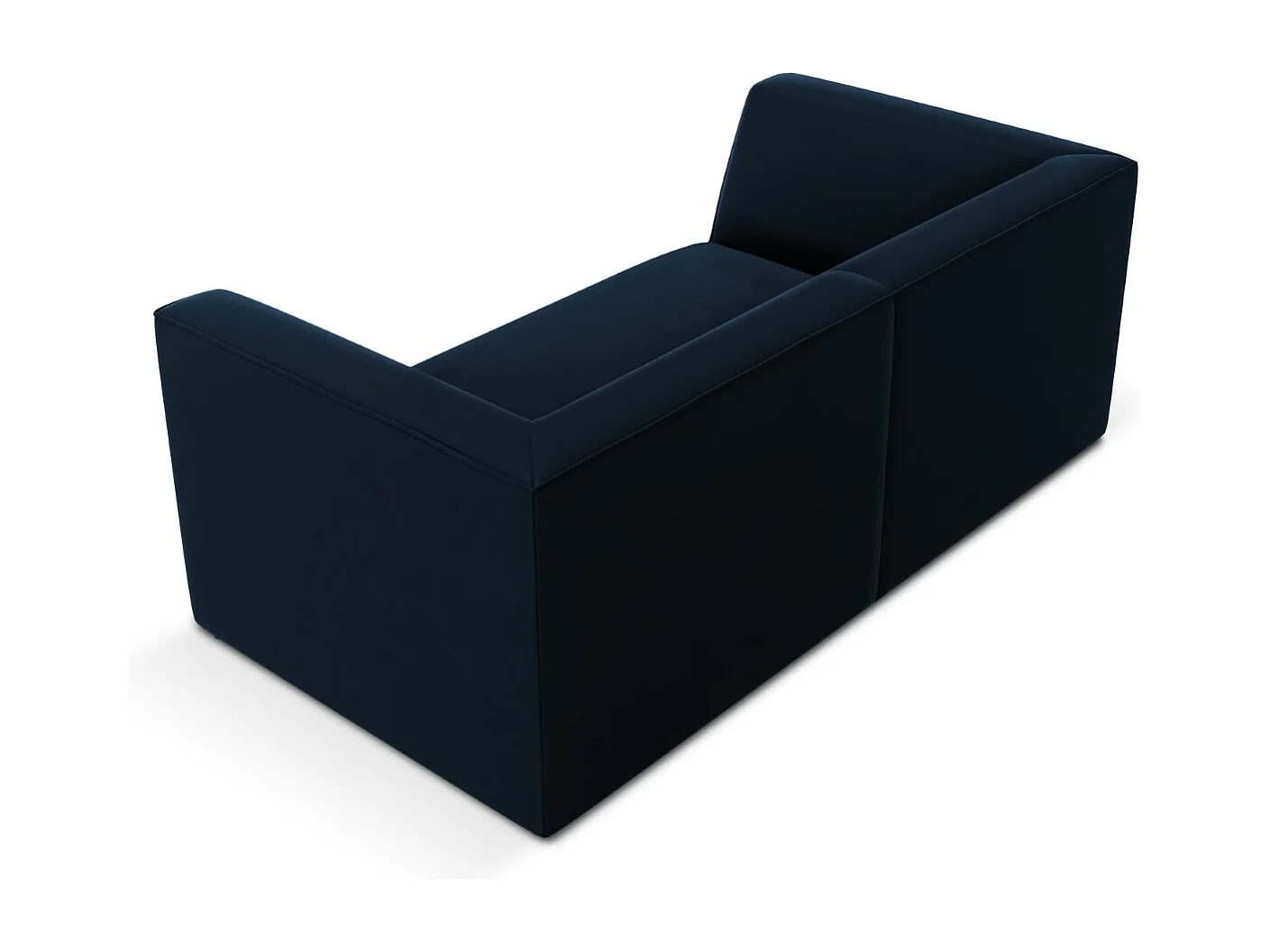 CXL by Christian Lacroix - 2-Sitzer Sofa "Charles" Sitzer aus Samt dunkelblau - 174x92x69cm