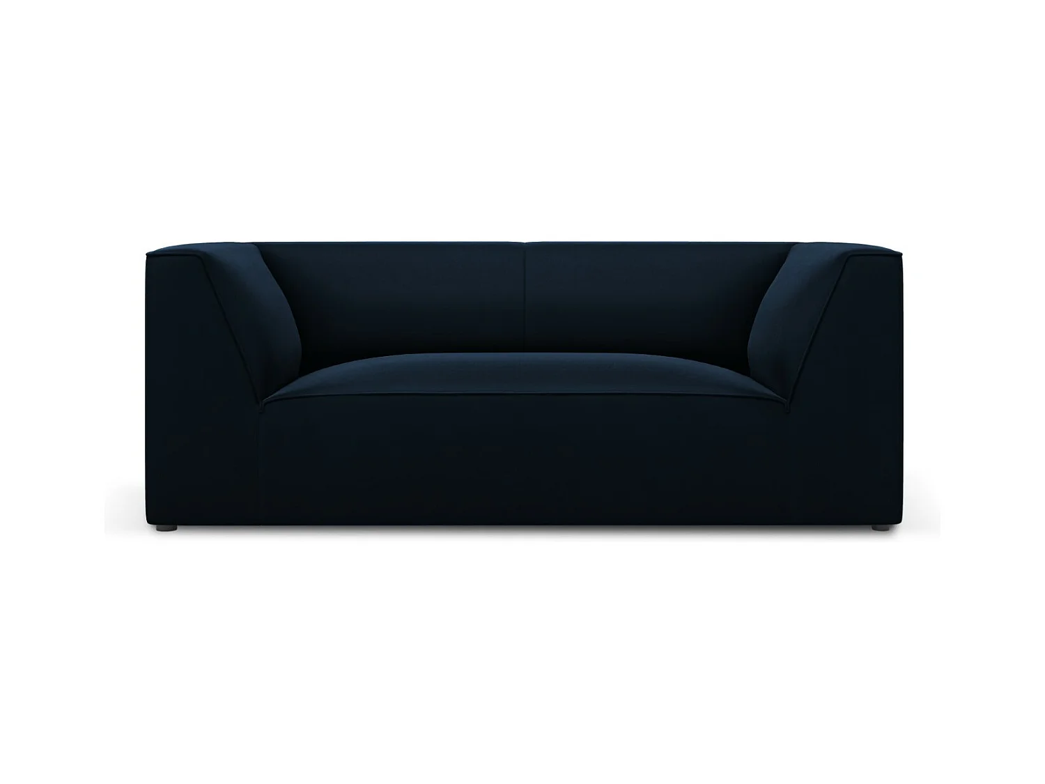CXL by Christian Lacroix - Canapé "Charles" 2 places en velours bleu foncé - 174x92x69cm