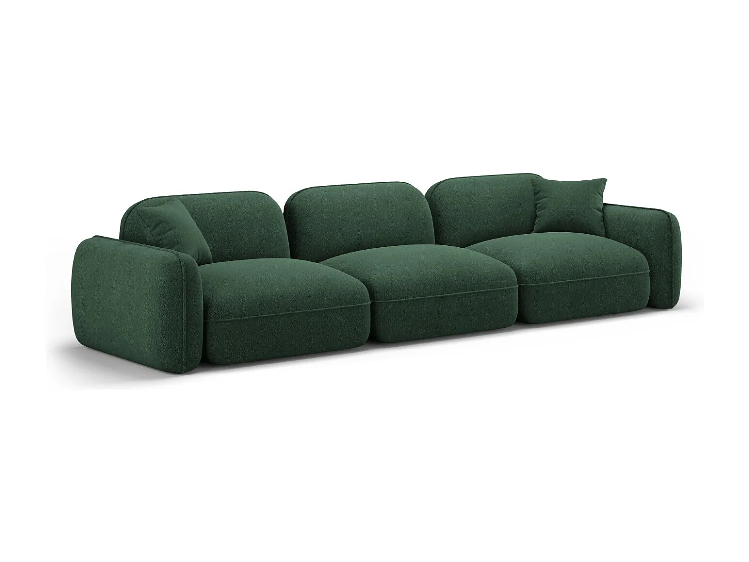 CXL by Christian Lacroix - 4-Sitzer modulares Sofa "Lucien" Sitzer aus Samt grün - 320x90x70cm