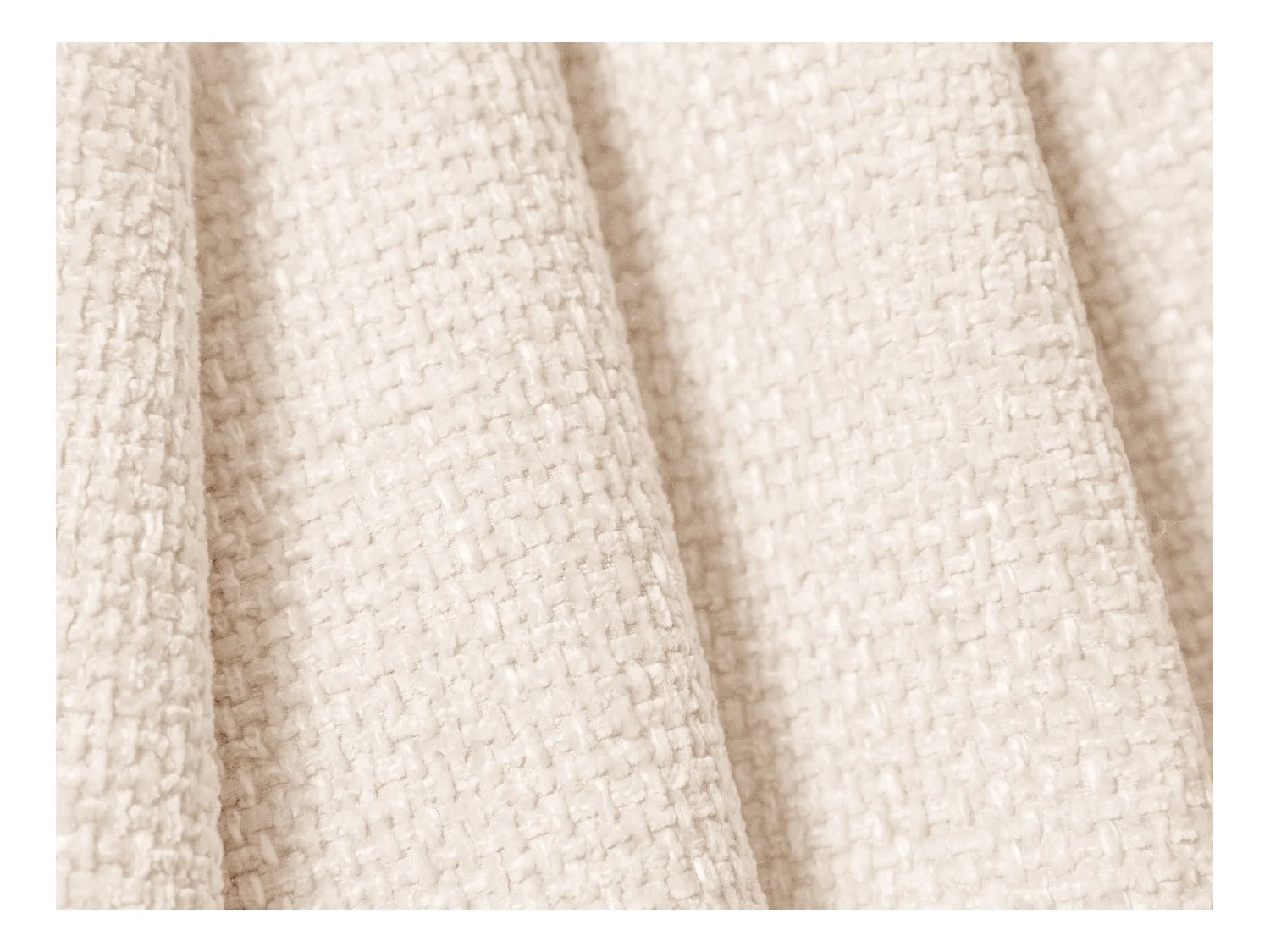 Cosmopolitan Design - Symmetrische hoekbank "Tulum" 5 zitplaatsen, Chenille, Lichtbeige - 255x255x70cm