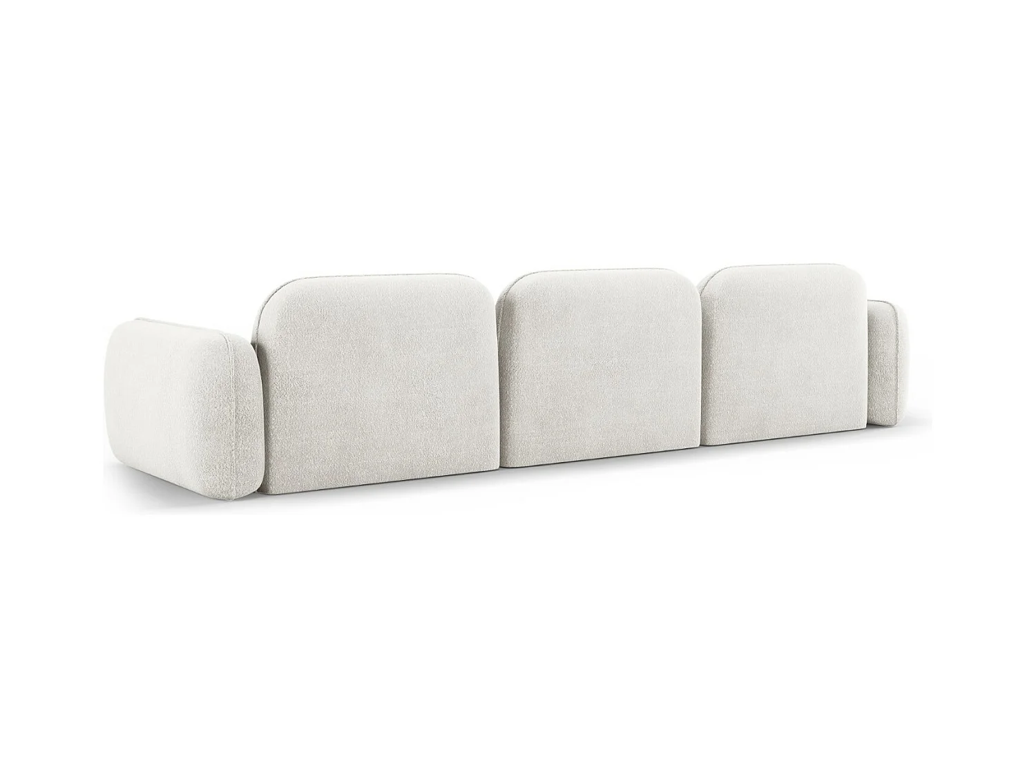 CXL by Christian Lacroix - 4-Sitzer modulares Sofa "Lucien" Sitzer aus Samt elfenbein - 320x90x70cm