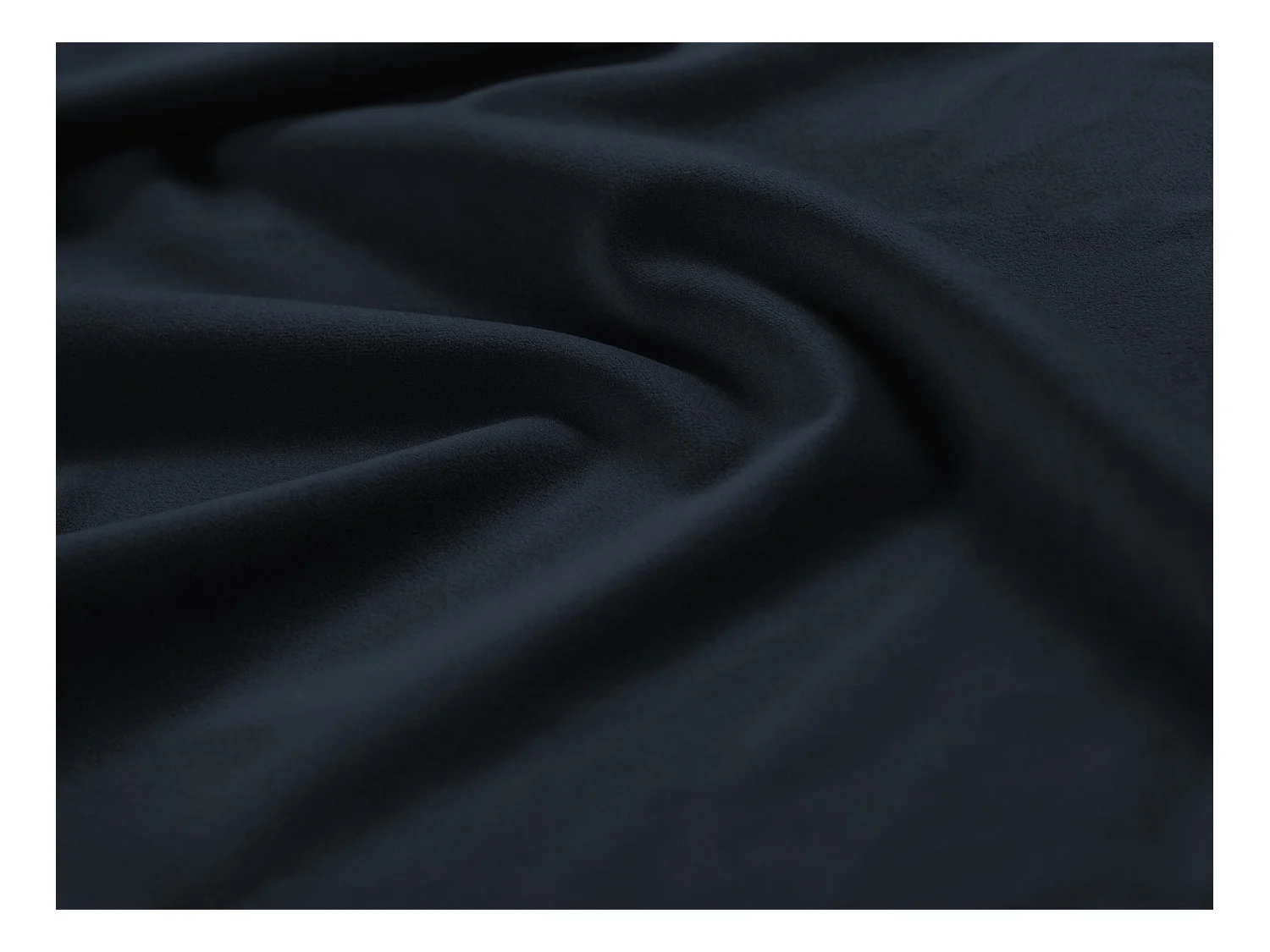 Cosmopolitan Design - Canapé "Vienna" 4 places en velours bleu foncé - 230x92x95cm