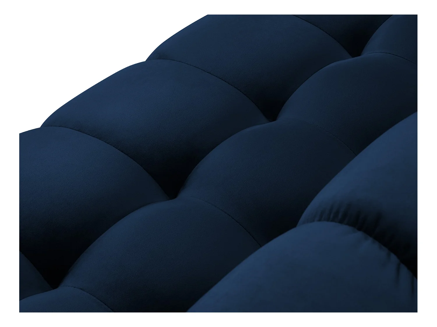 Cosmopolitan Design - Divano "Bali" 2 posti in velluto blu reale - 152x92x75cm