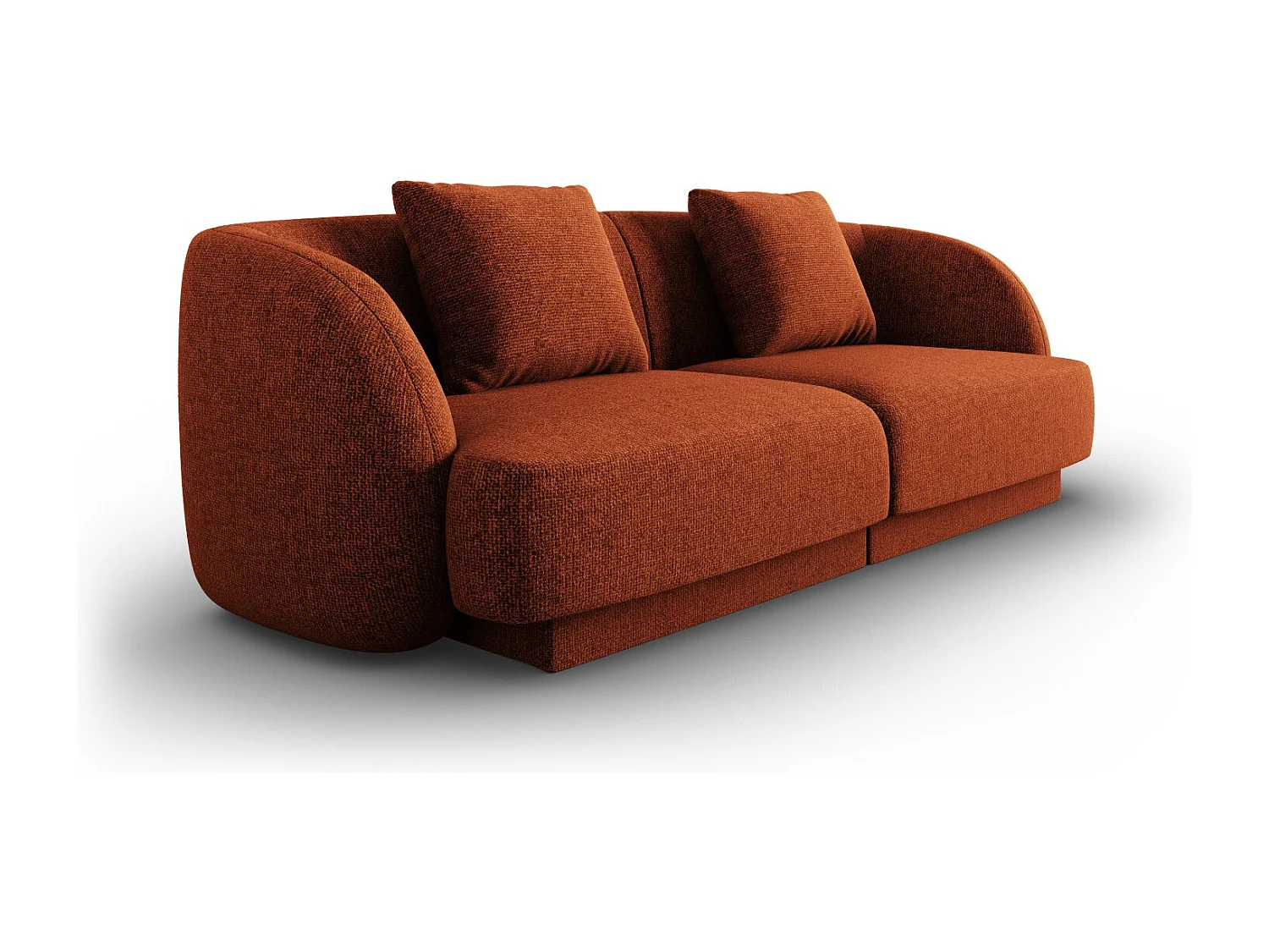 Cosmopolitan Design - Sofa, "Tulum" 2 miejsca szenil, terakota - 180x90x70cm