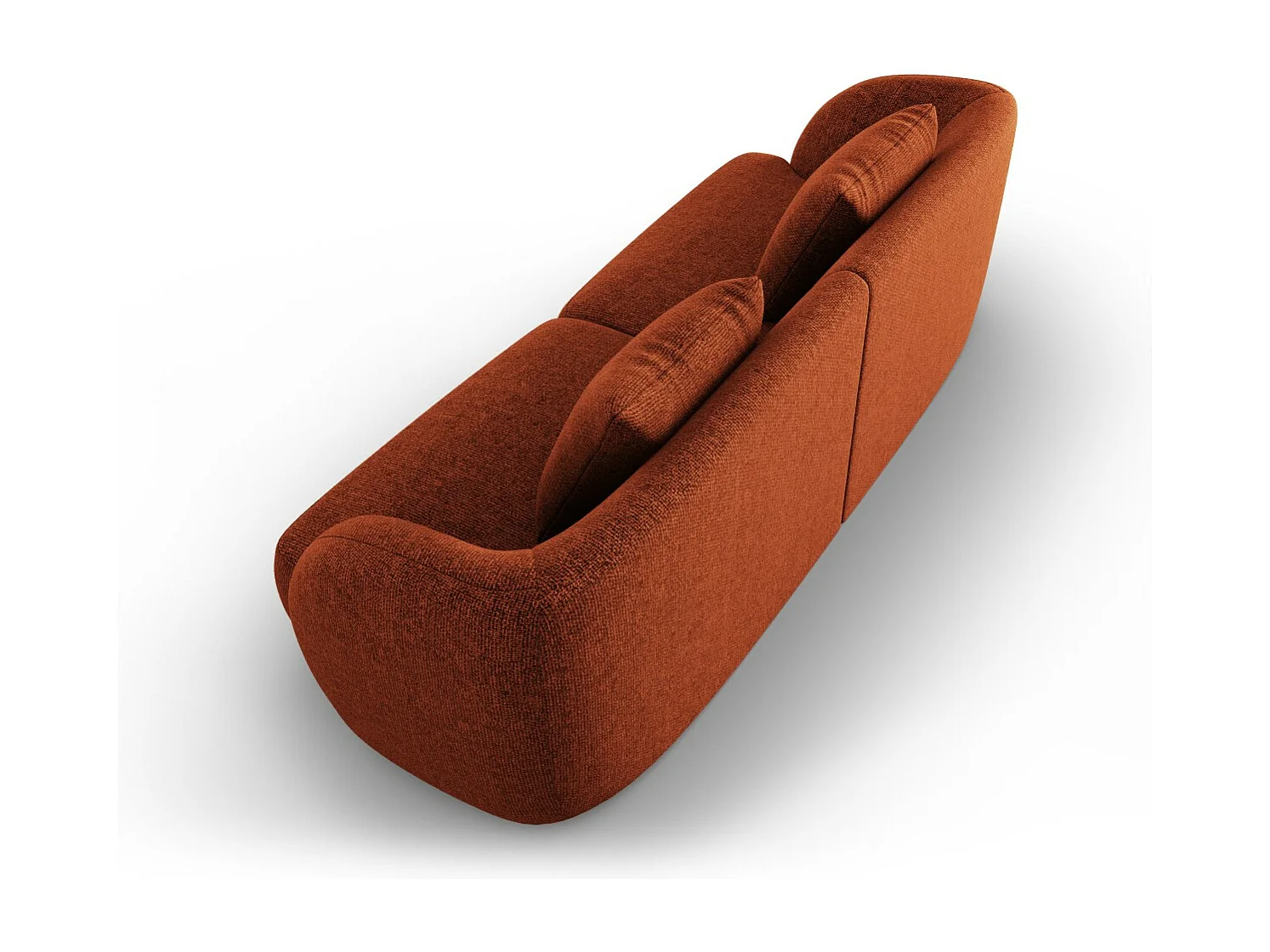 Cosmopolitan Design - Sofa, "Tulum" 2 miejsca szenil, terakota - 180x90x70cm