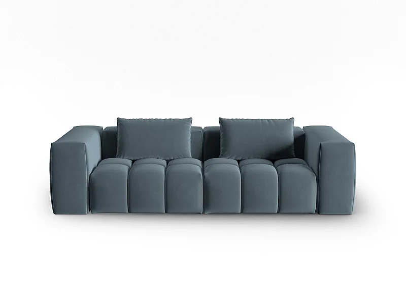 CXL by Christian Lacroix - Sofa modułowa, "Lorella" 3 miejsca welur, niebieski pastelowy - 230x85x70cm