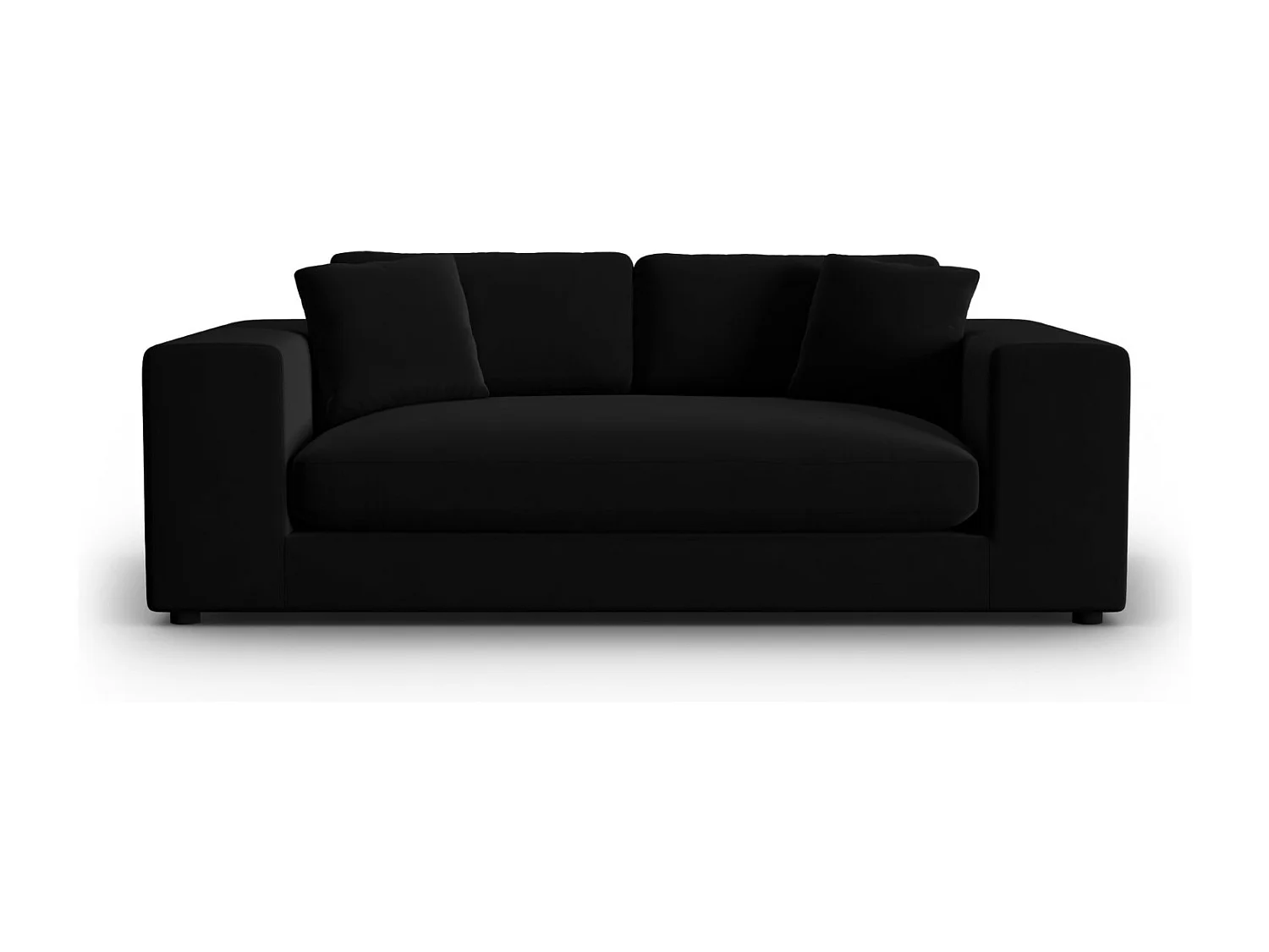 CXL by Christian Lacroix - Divano "Tendance" 3 posti in velluto nero - 220x122x72cm