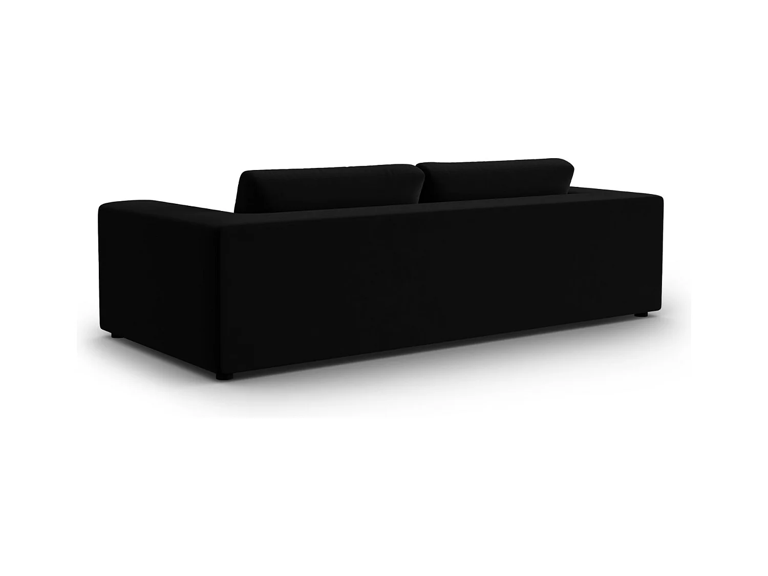 CXL by Christian Lacroix - Canapé "Tendance" 4 places en velours noir - 262x122x72cm