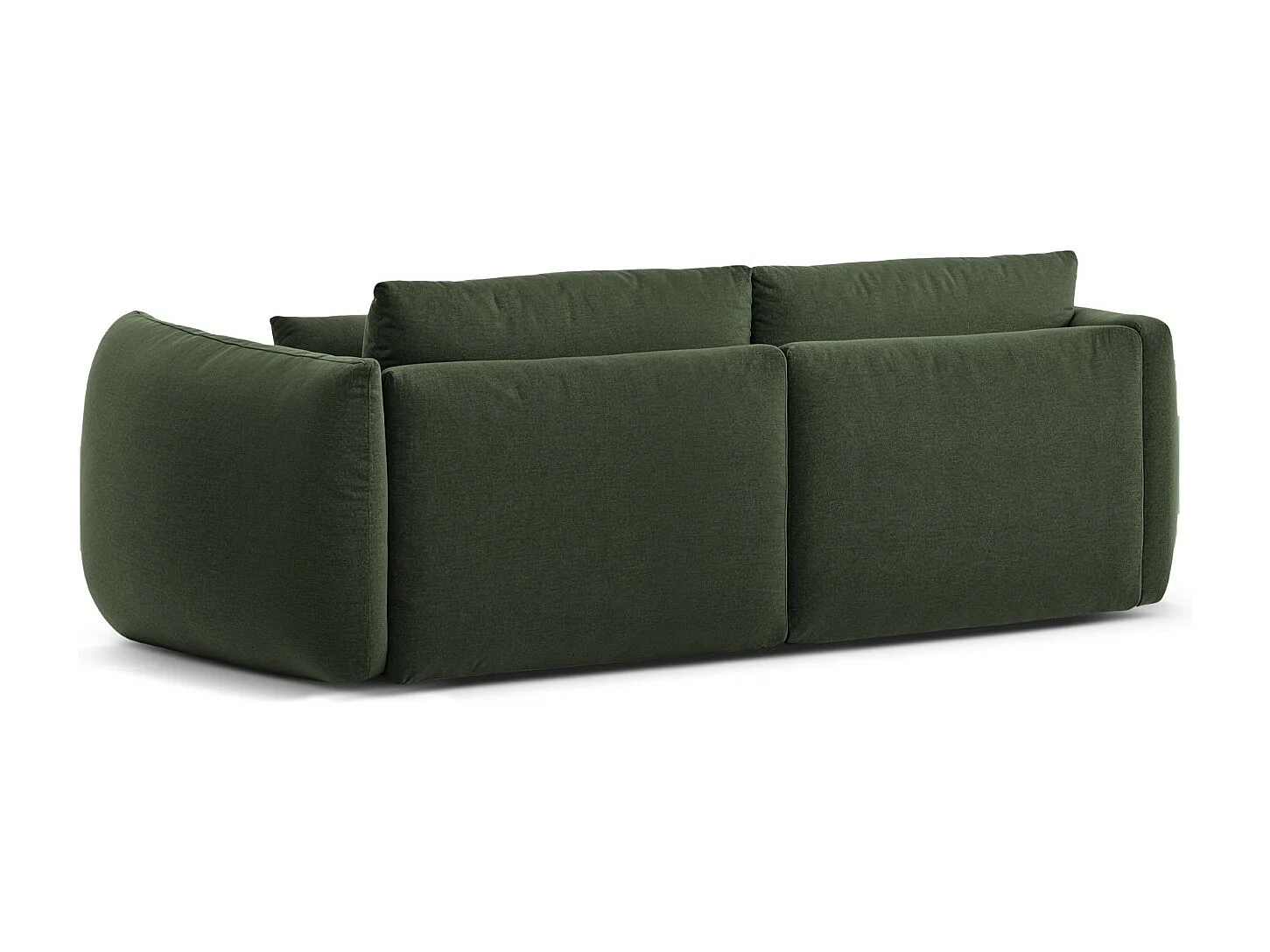 CXL by Christian Lacroix - Sofá modular "Maurie" 3 lugares em tecido chenille verde musgo - 224x107x90cm