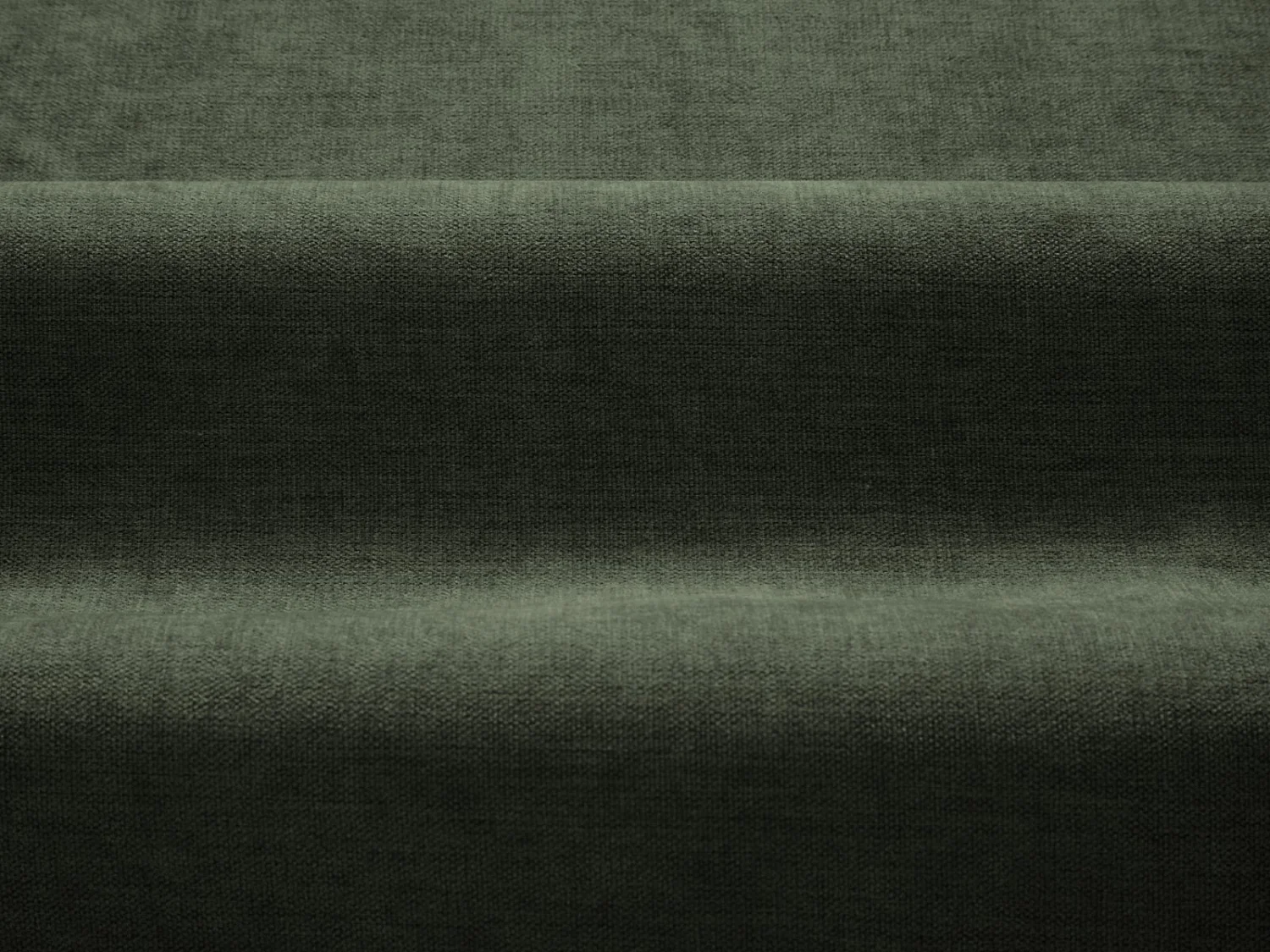 CXL by Christian Lacroix - Sofá modular "Maurie" 3 lugares em tecido chenille verde musgo - 224x107x90cm