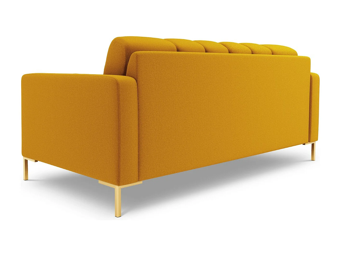 Cosmopolitan Design - Sofá "Bali" 3 lugares em tecido estrutural amarelo - 177x92x75cm