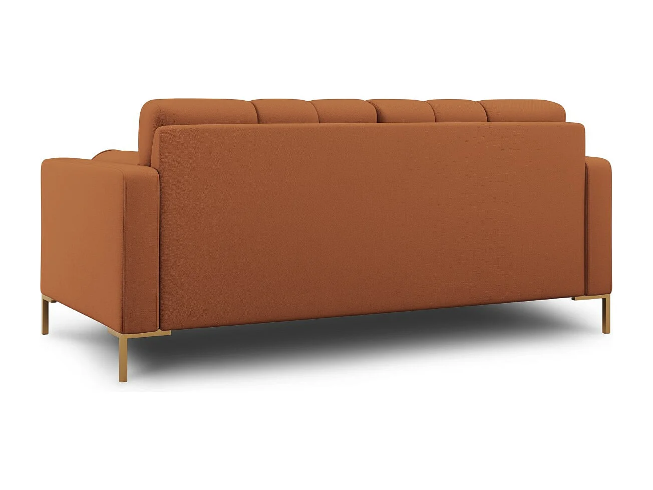 Cosmopolitan Design - Sofa, "Bali" 2 miejsca tkanina strukturalna, cegła - 152x92x75cm