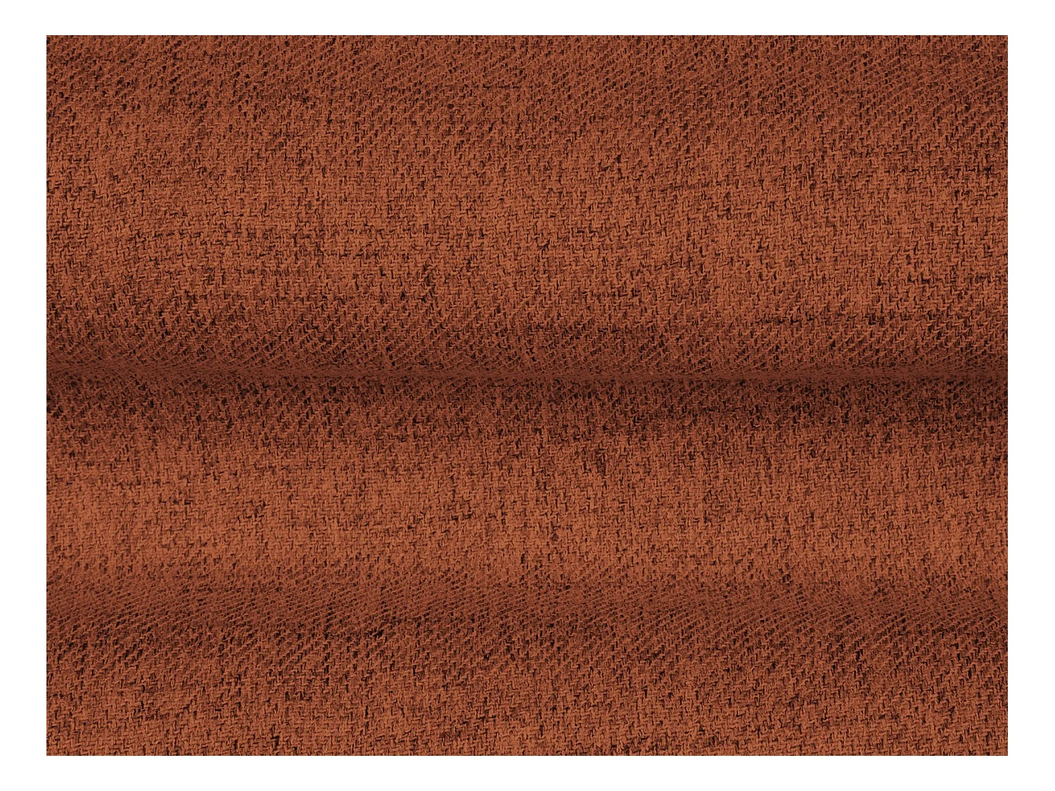 Cosmopolitan Design - 2-Sitzer Sofa "Bali" aus strukturiertem Stoff ziegelrot - 152x92x75cm
