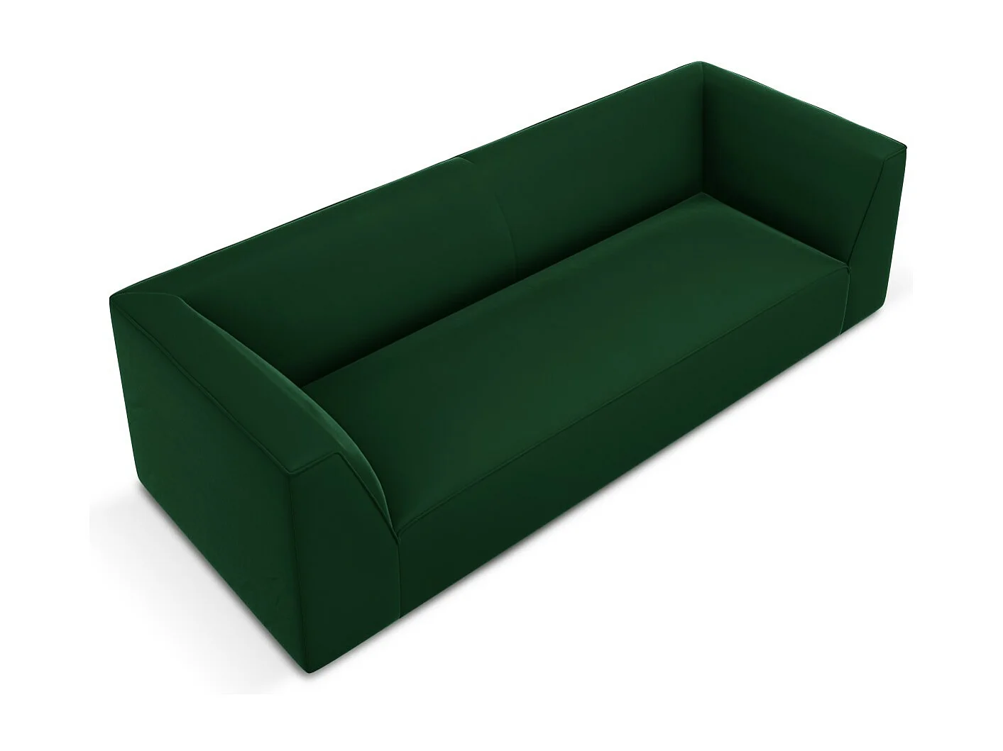 CXL by Christian Lacroix - Sofa, "Charles" 3 miejsca welur, zielony - 232x92x69cm