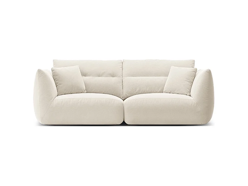 CXL by Christian Lacroix - 3-Sitzer modulares Sofa "Maurie" aus Chenille-Stoff elfenbein - 224x107x90cm