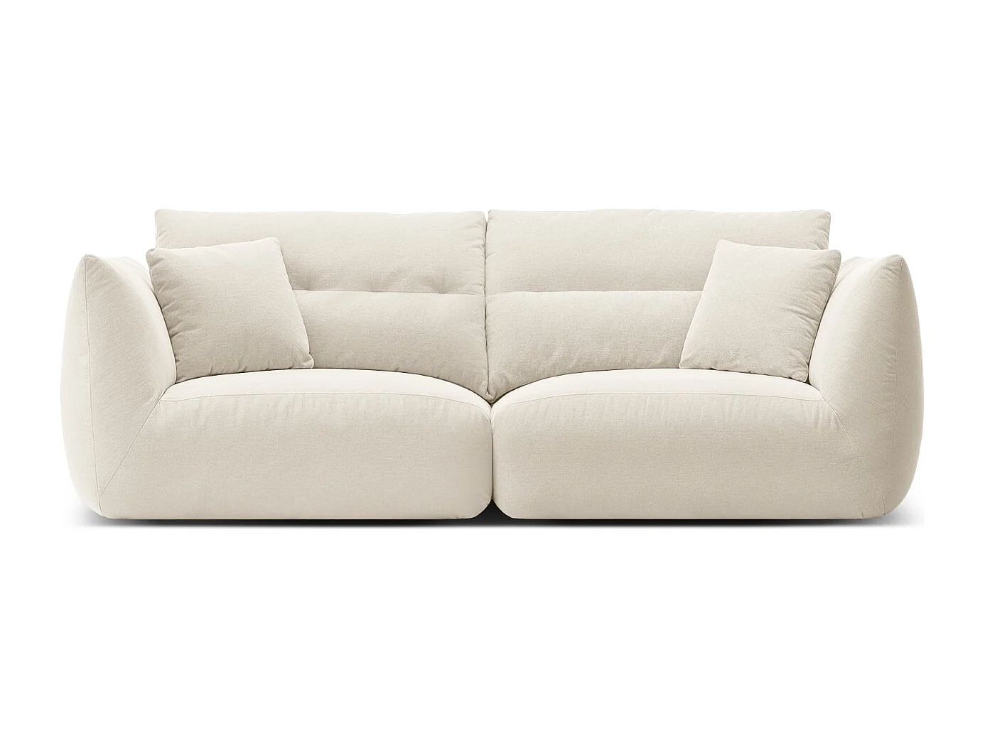 CXL by Christian Lacroix - Sofa modułowa, "Maurie" 3 miejsca szenil, kość słoniowa - 224x107x90cm