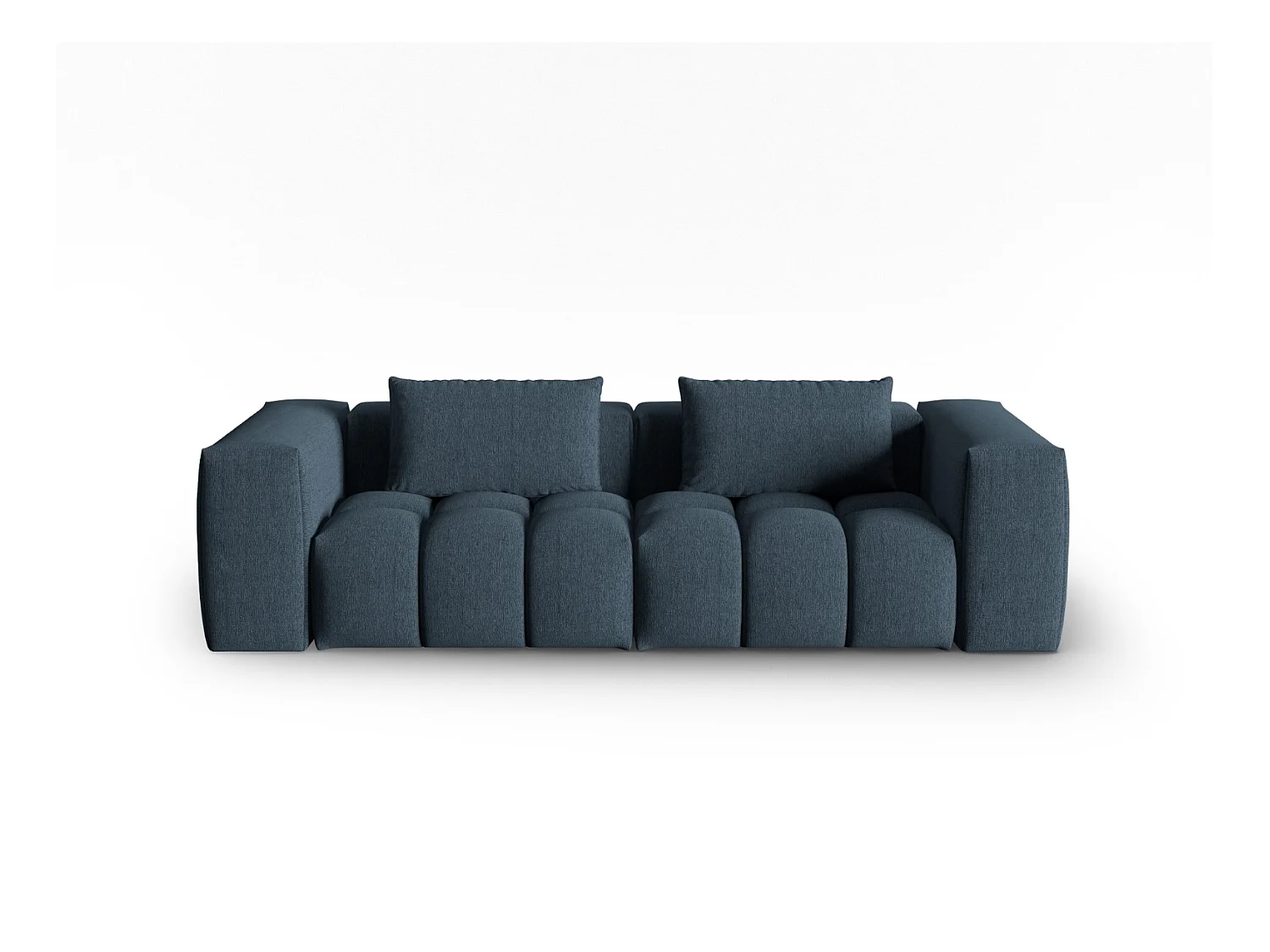 CXL by Christian Lacroix - Modulaire bank "Lorella" 3 zitplaatsen, Structurele stof, Donkerblauw - 230x85x70cm