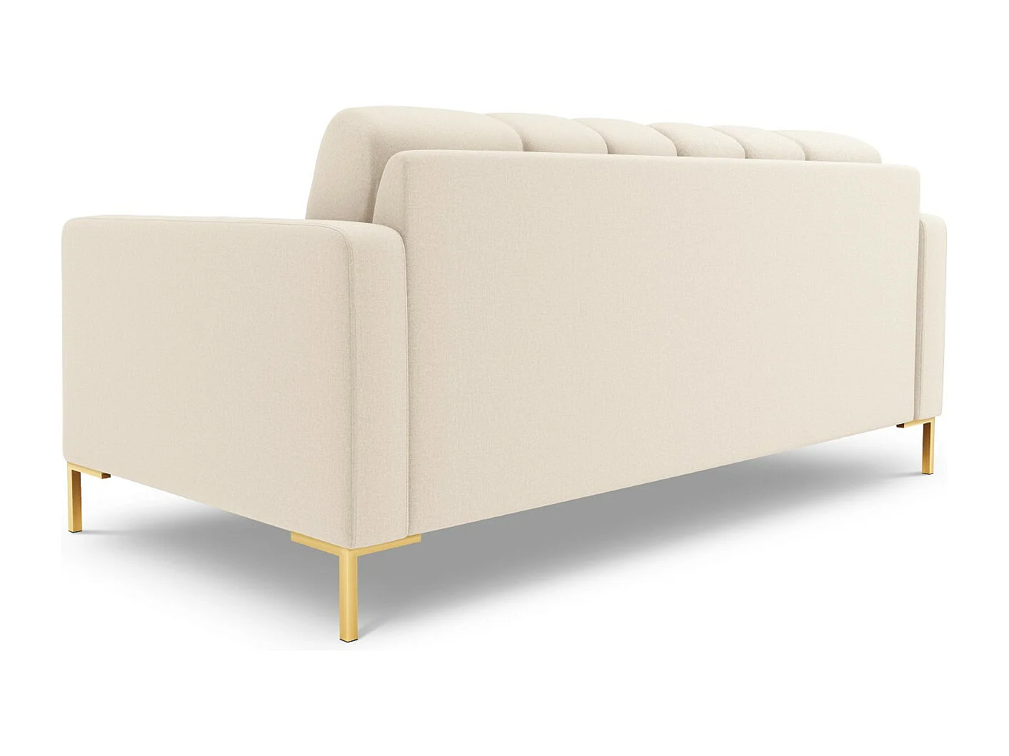 Cosmopolitan Design - Sofá "Bali" 3 lugares em tecido estrutural bege claro - 177x92x75cm