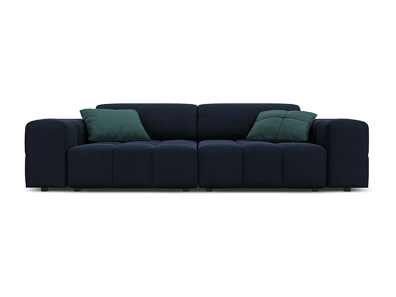 CXL by Christian Lacroix - 3-Sitzer Sofa "Luc" Sitzer aus Samt dunkelblau - 204x102x70cm