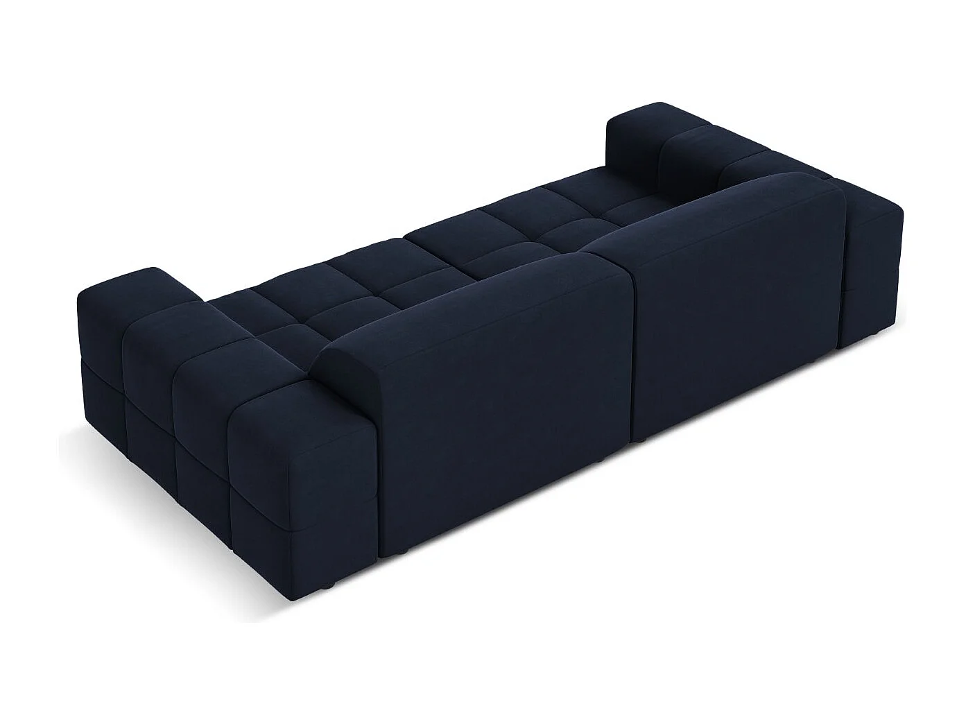 CXL by Christian Lacroix - 3-Sitzer Sofa "Luc" Sitzer aus Samt dunkelblau - 204x102x70cm