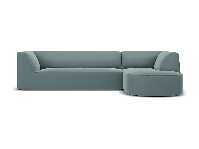 CXL by Christian Lacroix - Divano angolare destro "Charles" 4 posti in velluto menta - 273x180x69cm