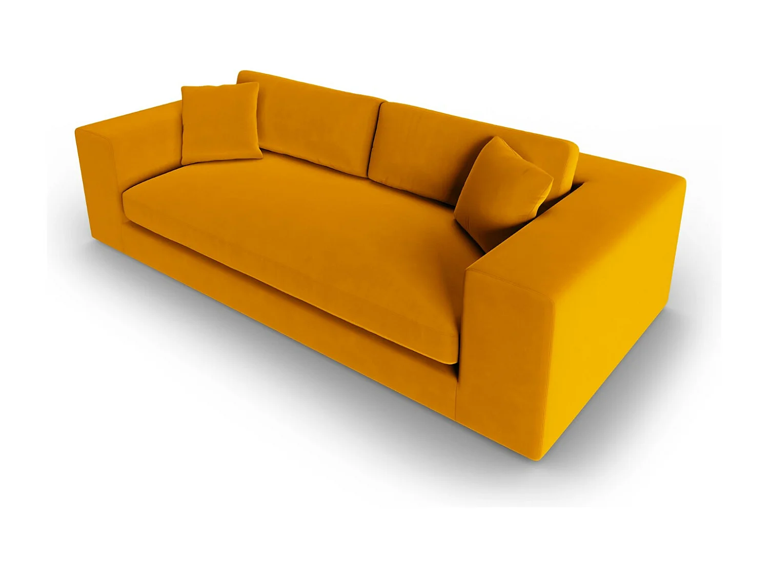 CXL by Christian Lacroix - Bank "Tendance" 4 zitplaatsen, Flueel, Goud - 262x122x72cm