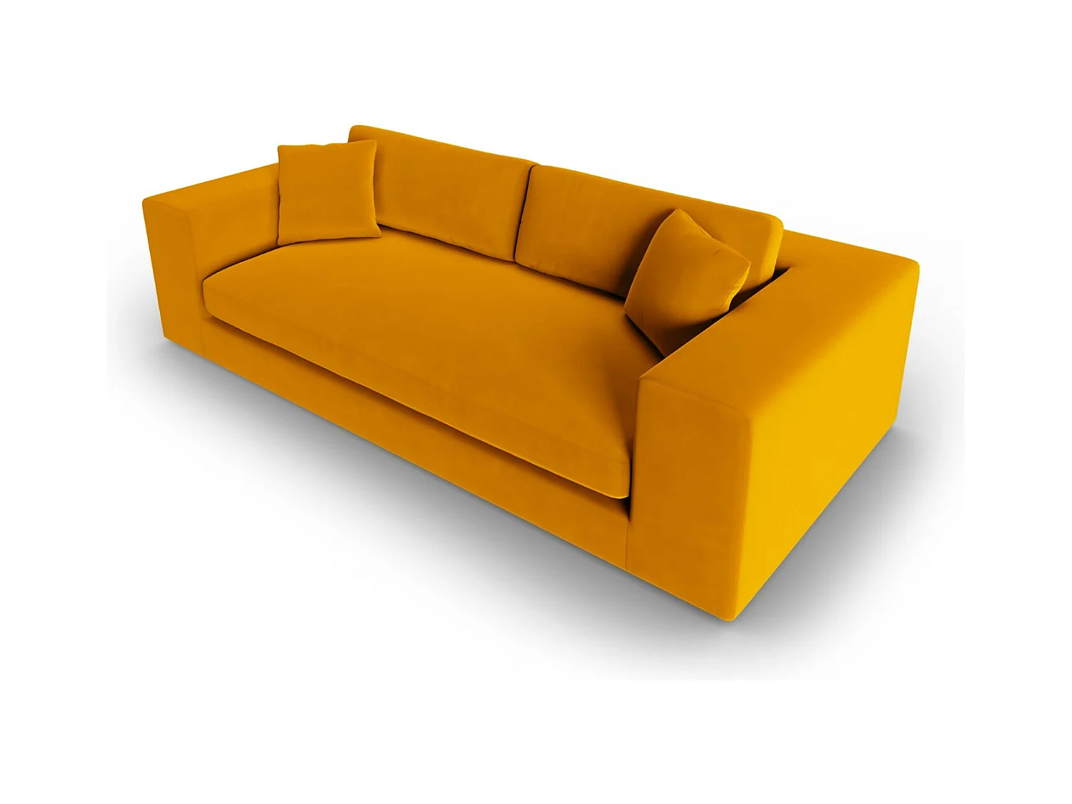 CXL by Christian Lacroix - Canapé "Tendance" 4 places en velours or - 262x122x72cm