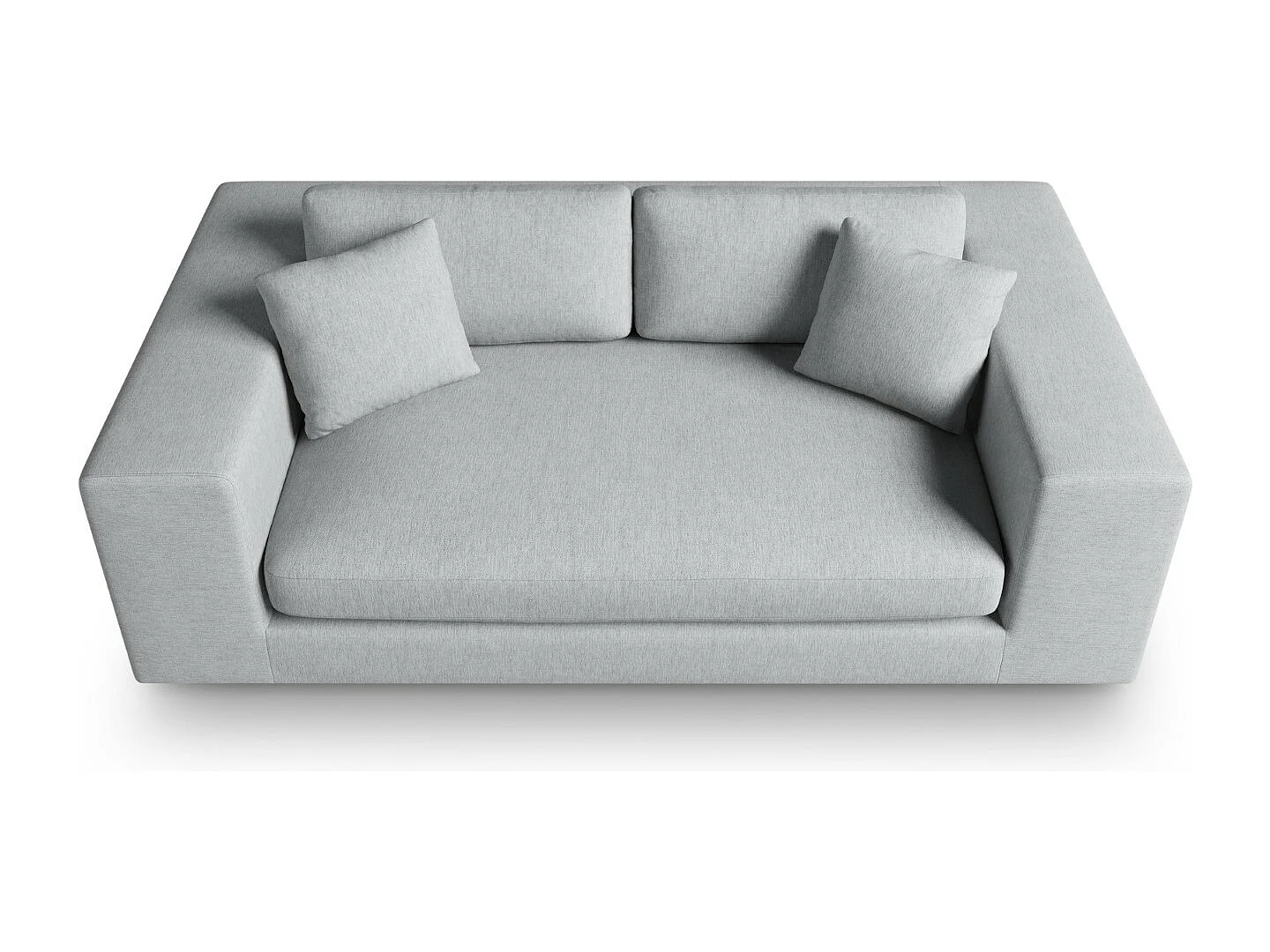 CXL by Christian Lacroix - Bank "Tendance" 3 zitplaatsen, Structurele stof, Lichtgrijs - 220x122x72cm