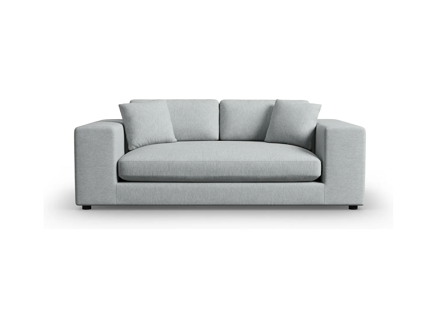 CXL by Christian Lacroix - Bank "Tendance" 3 zitplaatsen, Structurele stof, Lichtgrijs - 220x122x72cm