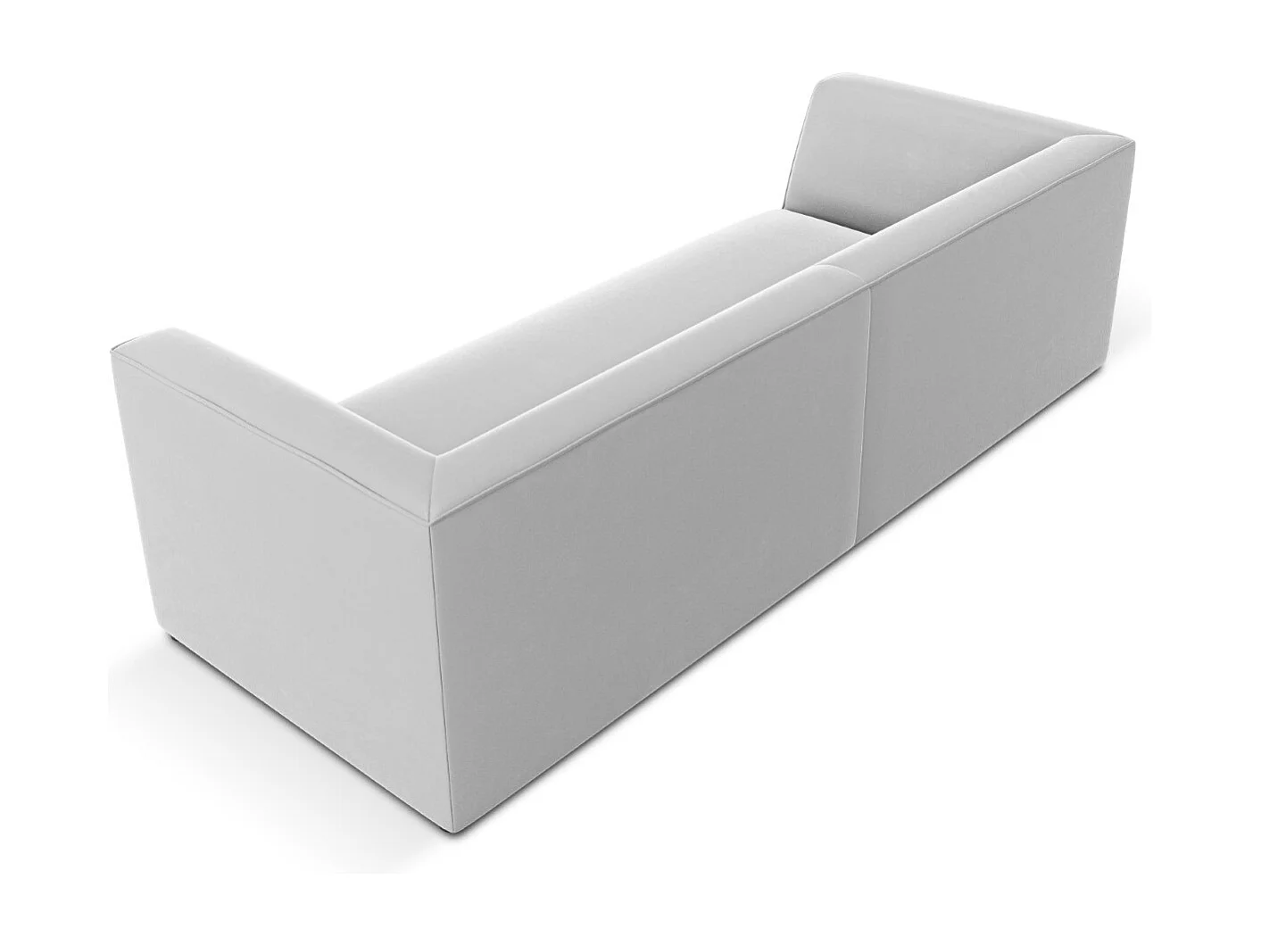 CXL by Christian Lacroix - Bank "Charles" 3 zitplaatsen, Flueel, Lichtgrijs - 232x92x69cm