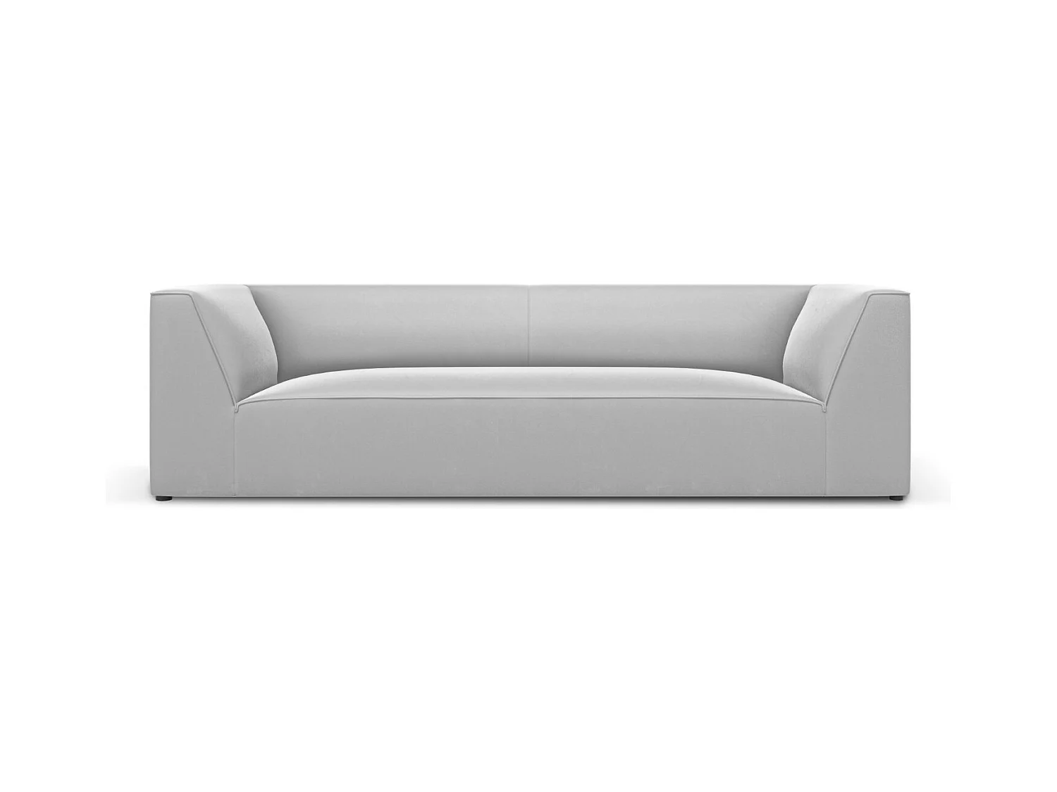 CXL by Christian Lacroix - Bank "Charles" 3 zitplaatsen, Flueel, Lichtgrijs - 232x92x69cm