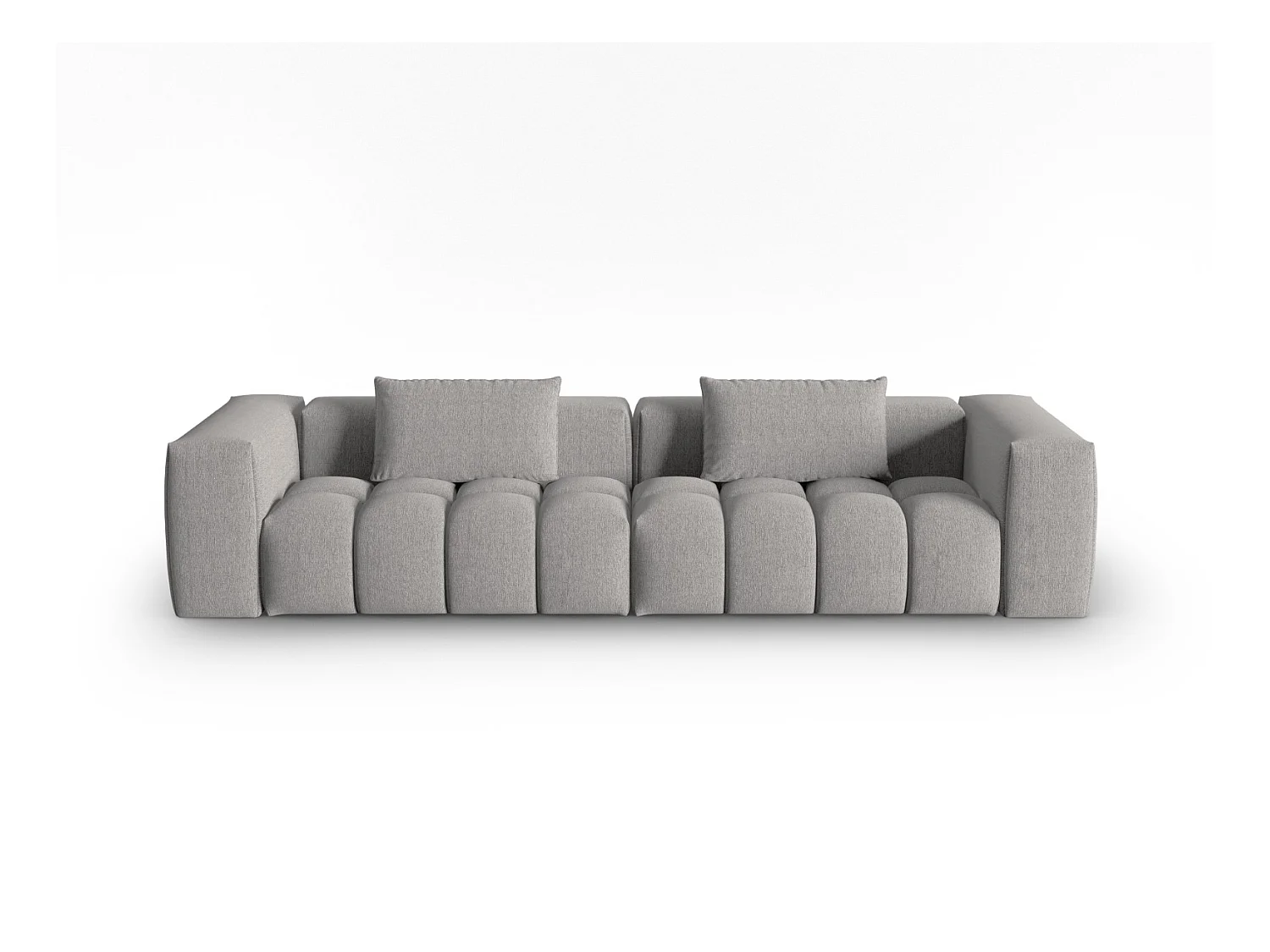 CXL by Christian Lacroix - Modulaire bank "Lorella" 5 zitplaatsen, Structurele stof, Donkerbeige - 290x85x70cm