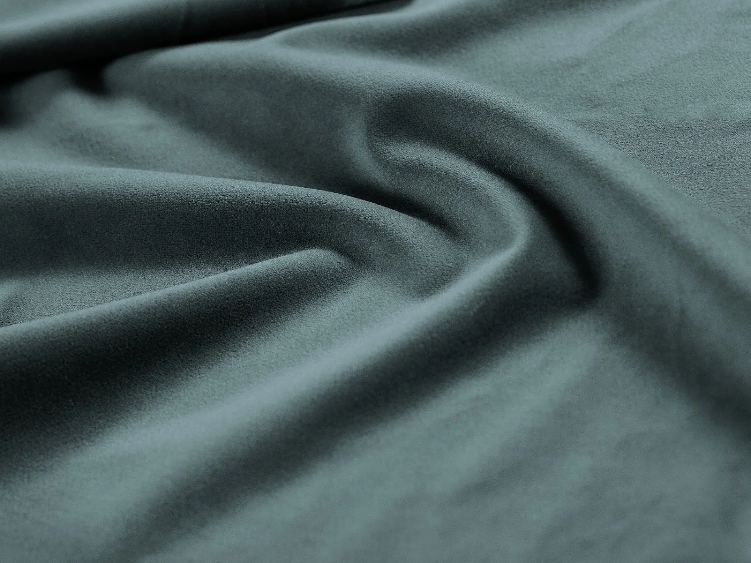 CXL by Christian Lacroix - Divano "Luc" 4 posti in velluto petrolio - 244x102x70cm