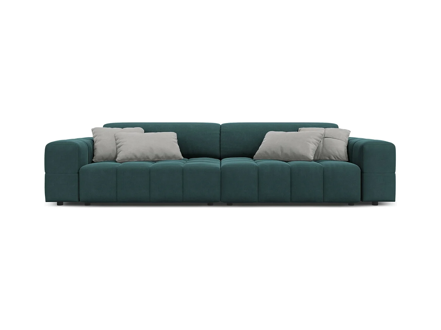CXL by Christian Lacroix - Bank "Luc" 4 zitplaatsen, Flueel, Olie - 244x102x70cm