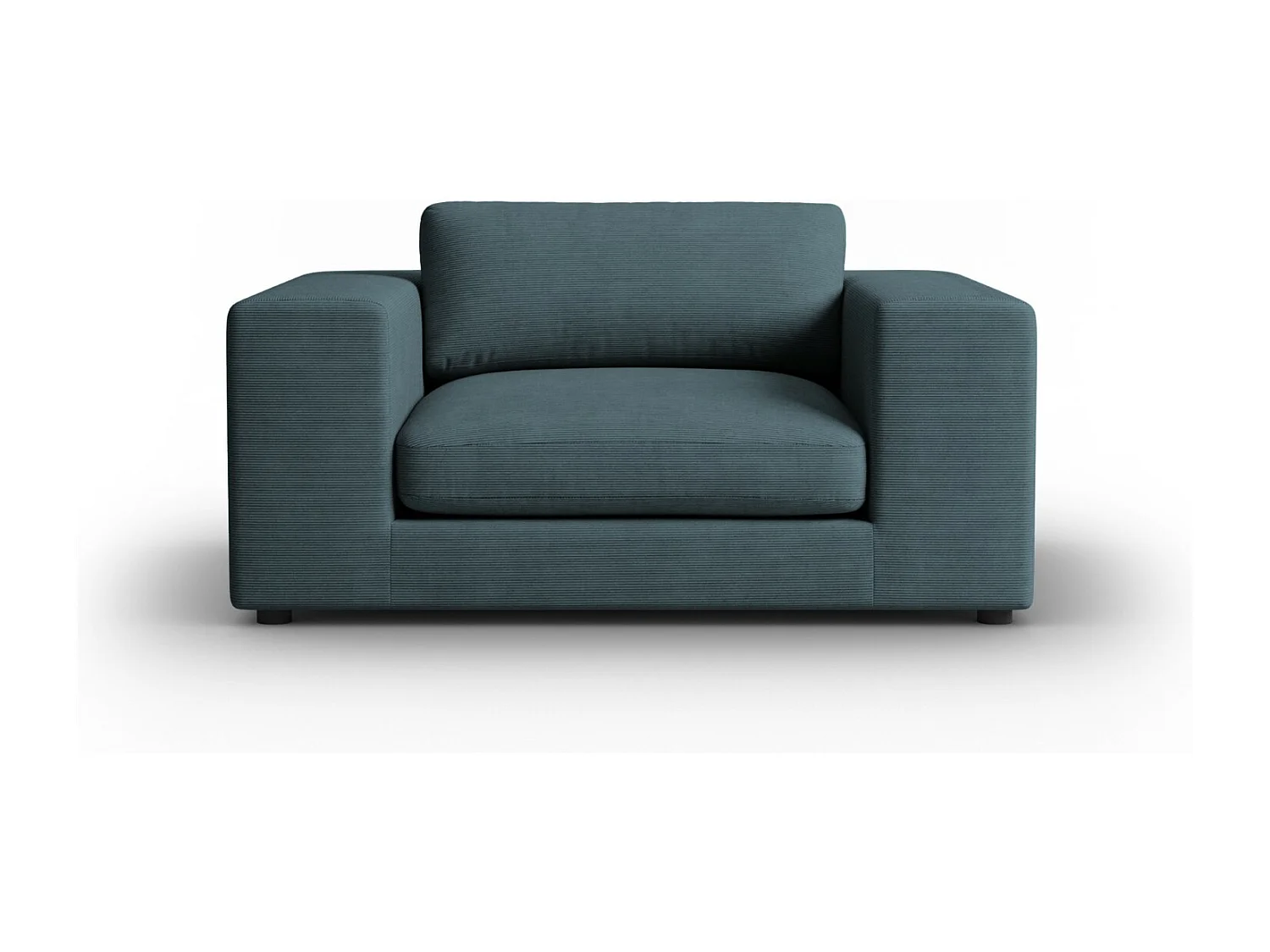 CXL by Christian Lacroix - Sofa, "Tendance" 1,5 miejsca sztruks, niebieski - 156x122x72cm