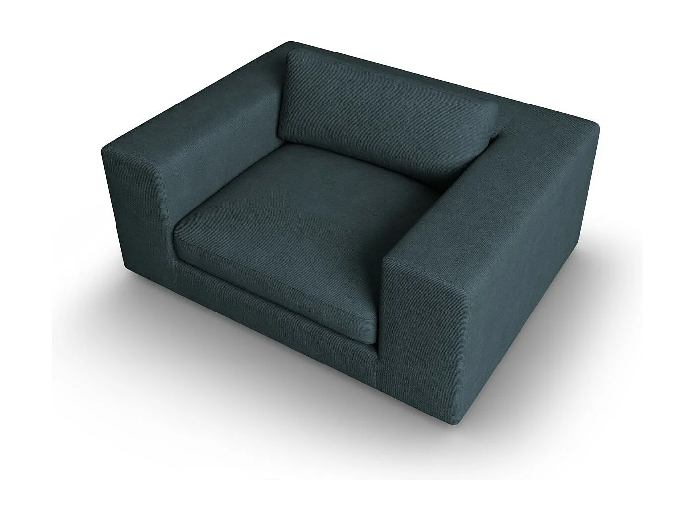 CXL by Christian Lacroix - Sofa, "Tendance" 1,5 miejsca sztruks, niebieski - 156x122x72cm