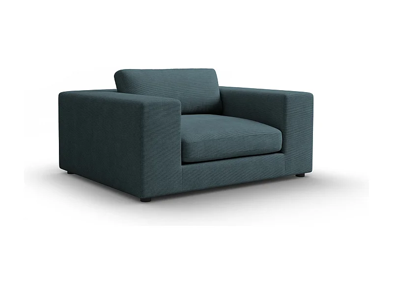 CXL by Christian Lacroix - Sofa, "Tendance" 1,5 miejsca sztruks, niebieski - 156x122x72cm