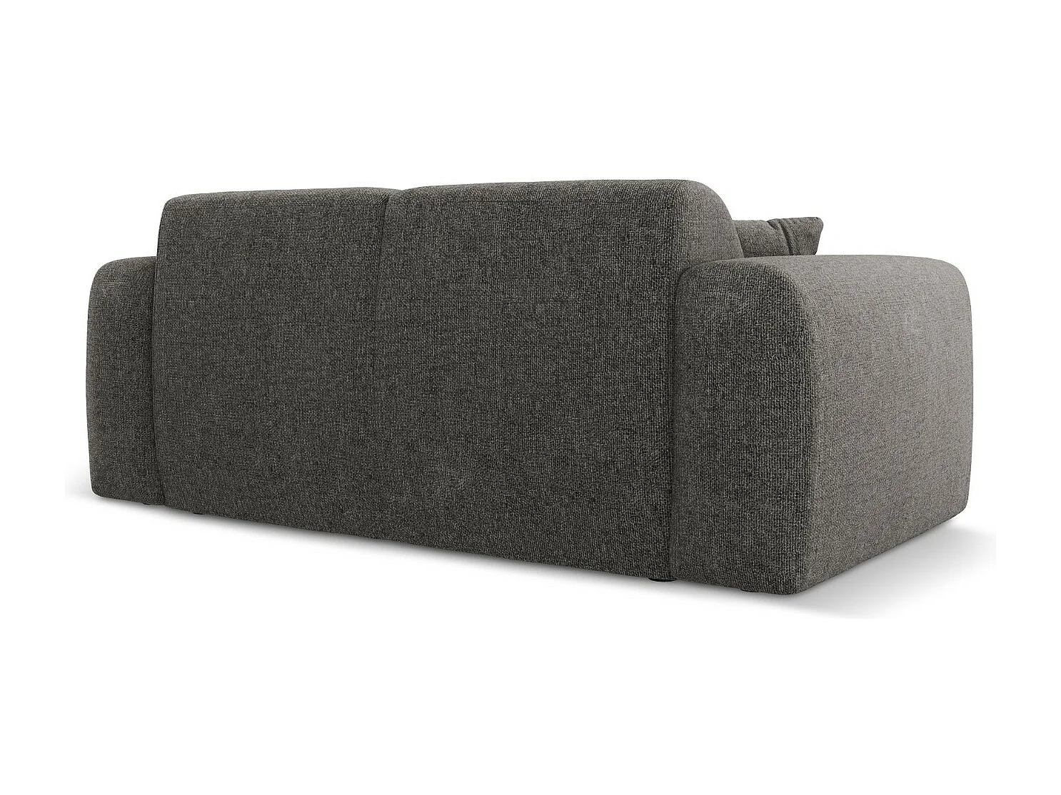 Cosmopolitan Design - 2-Sitzer Sofa "Nolio" aus Chenille-Stoff grau - 170x95x72cm