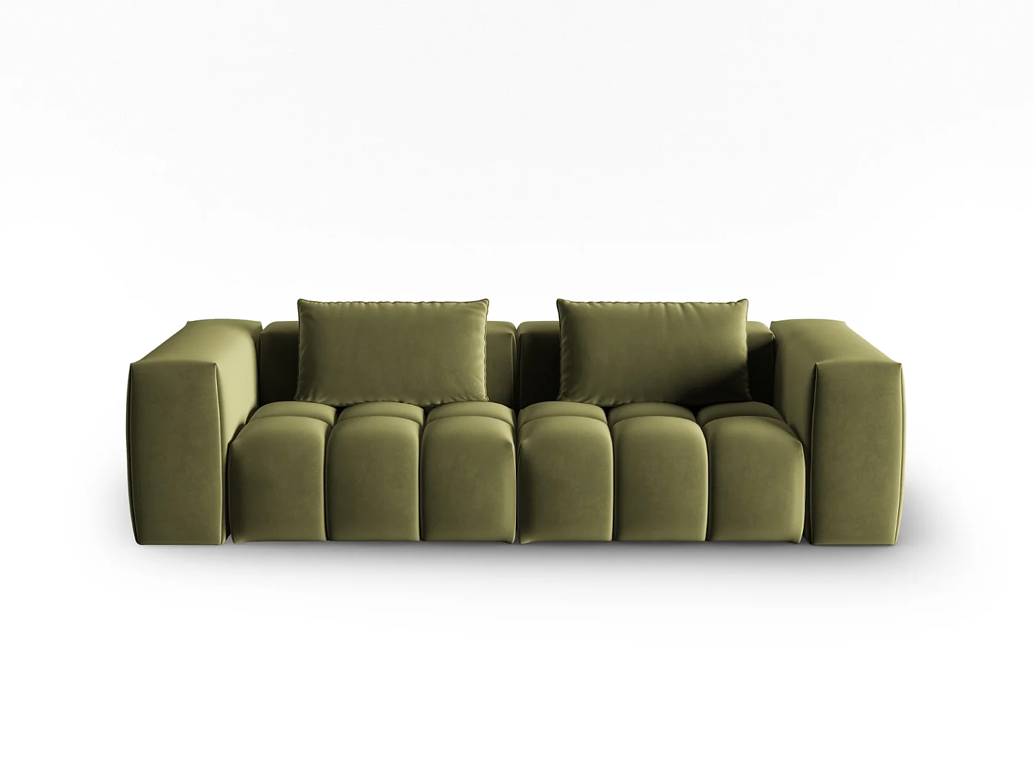 CXL by Christian Lacroix - 3-Sitzer modulares Sofa "Lorella" Sitzer aus Samt hellgrün - 230x85x70cm