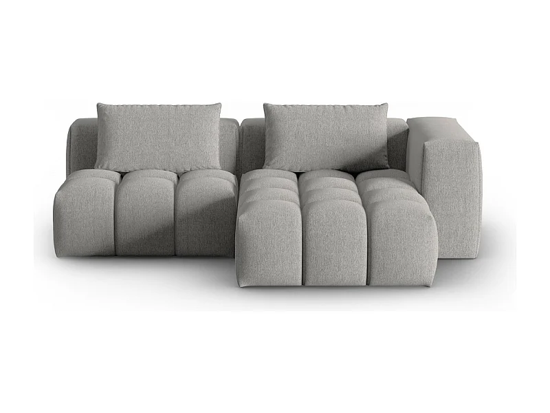 CXL by Christian Lacroix - Modulaire hoekbank rechts "Lorella" 3 zitplaatsen, Structurele stof, Donkerbeige - 205x145x70cm