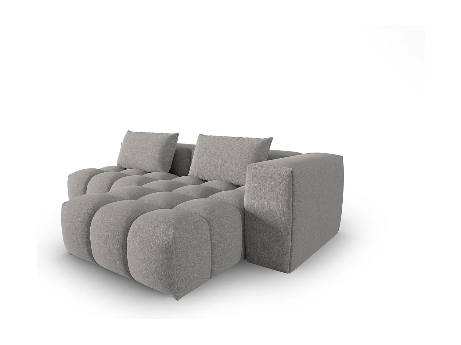 CXL by Christian Lacroix - Modulaire hoekbank rechts "Lorella" 3 zitplaatsen, Structurele stof, Donkerbeige - 205x145x70cm