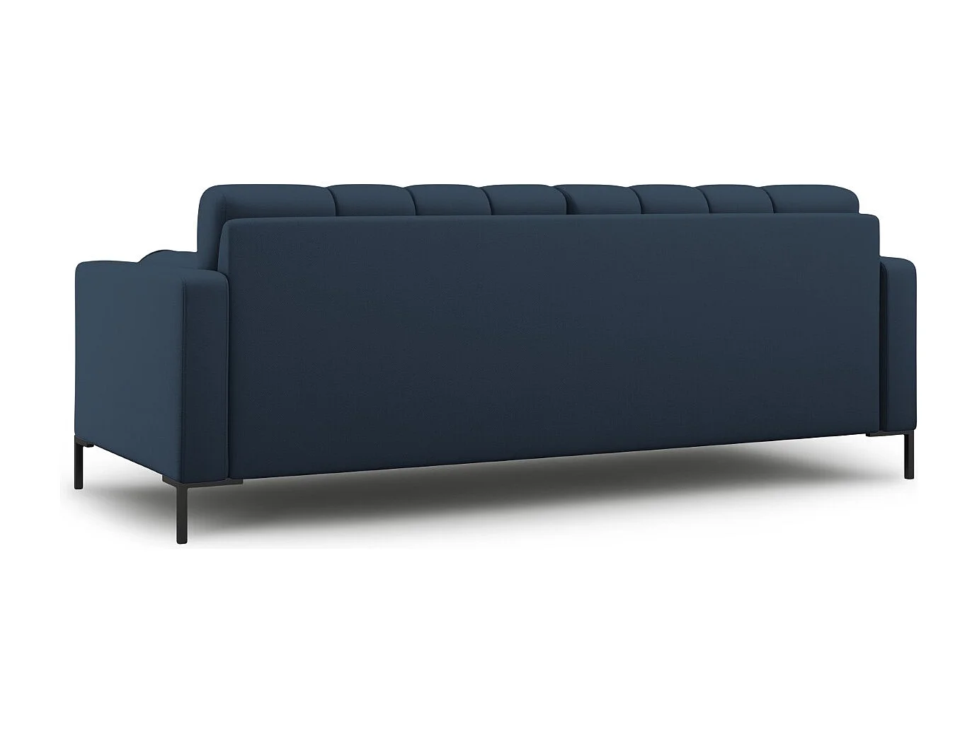 Cosmopolitan Design - Sofá "Bali" 4 lugares em tecido estrutural azul - 217x92x75cm