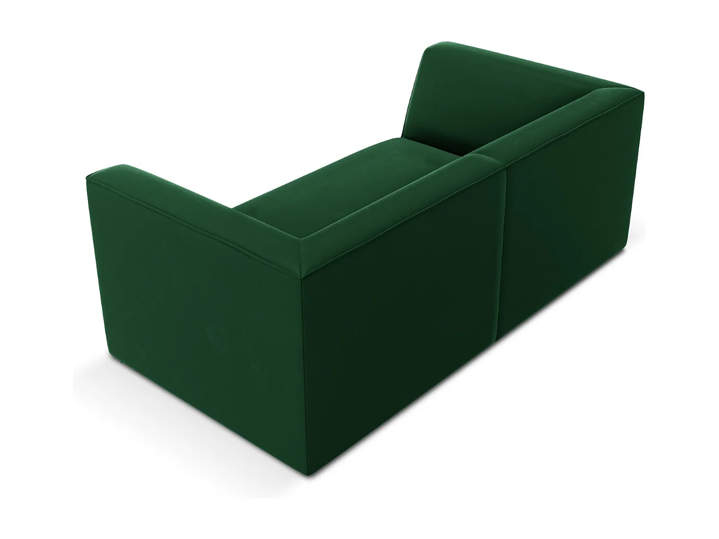 CXL by Christian Lacroix - Canapé "Charles" 2 places en velours vert - 174x92x69cm