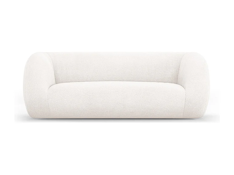 Cosmopolitan Design - 2-Sitzer Sofa "Essen" aus Boucle weiß - 210x95x86cm
