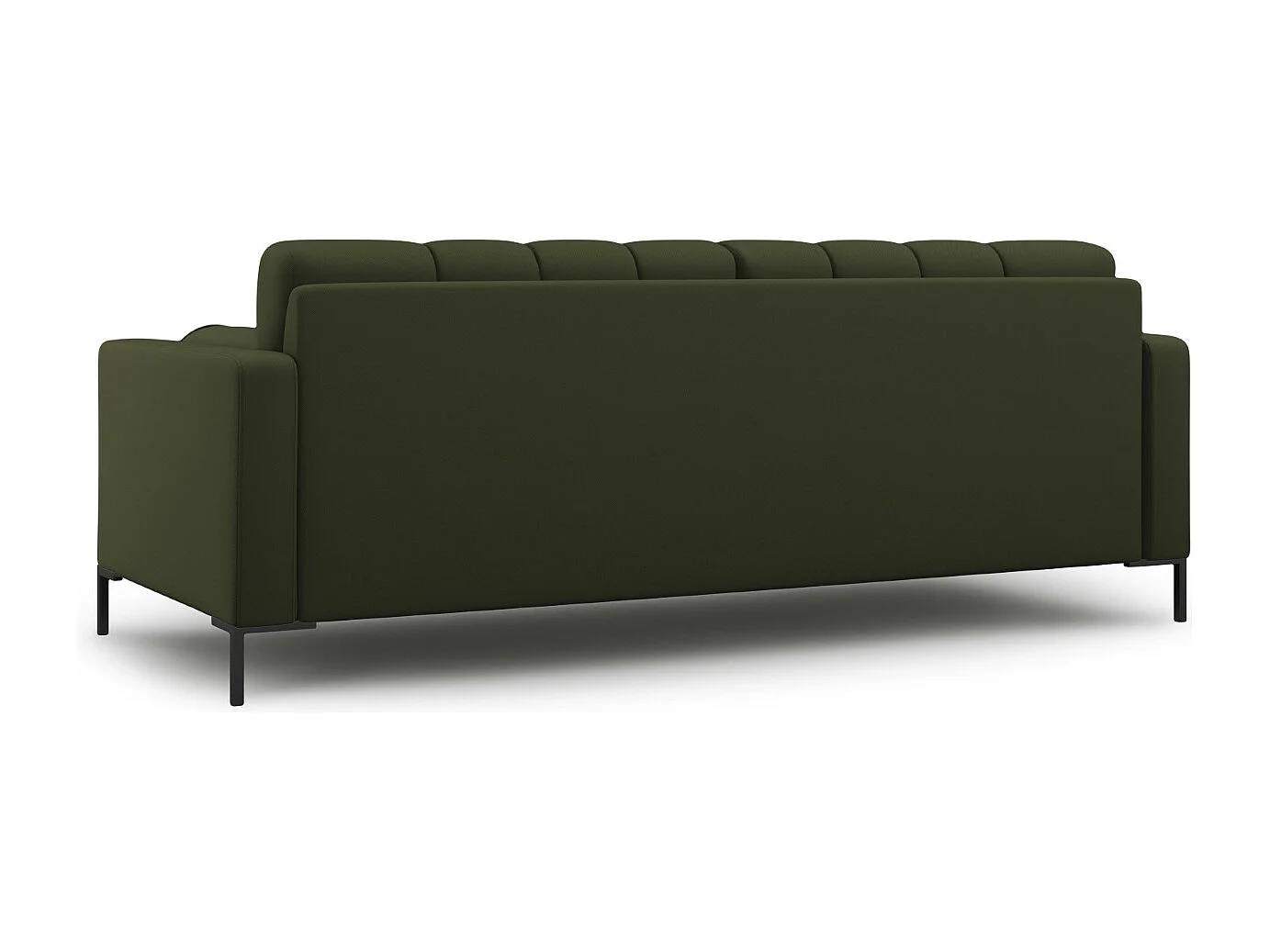 Cosmopolitan Design - Canapé "Bali" 4 places en tissu structurel vert - 217x92x75cm