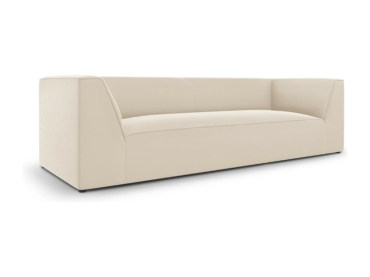 CXL by Christian Lacroix - 3-Sitzer Sofa "Charles" Sitzer aus Samt beige - 232x92x69cm