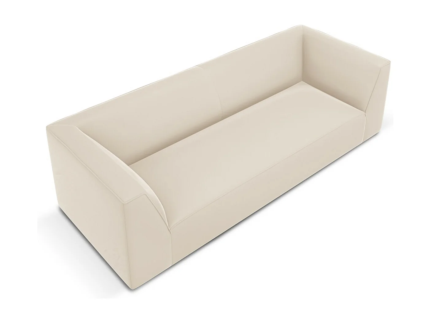 CXL by Christian Lacroix - 3-Sitzer Sofa "Charles" Sitzer aus Samt beige - 232x92x69cm